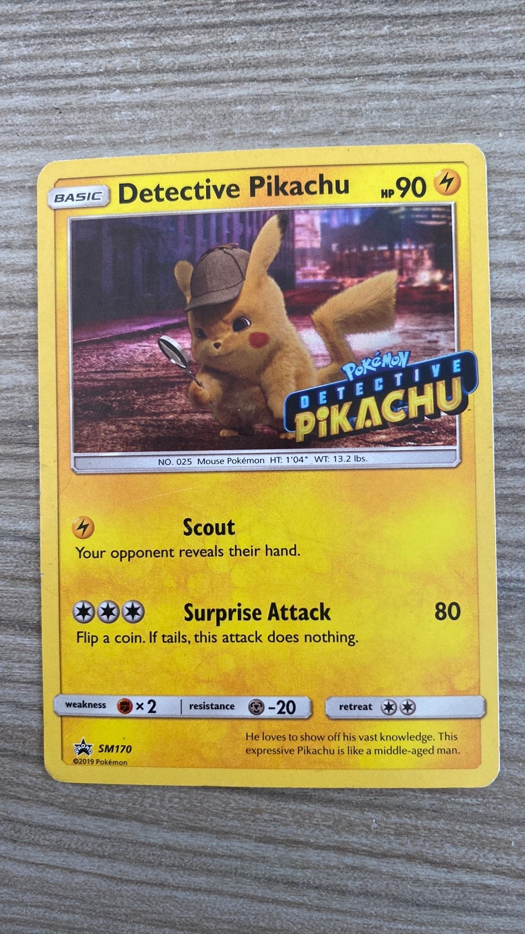Detective pikachu (SM170), Hobby en Vrije tijd, Ophalen of Verzenden, Zo goed als nieuw, Losse kaart, Foil
