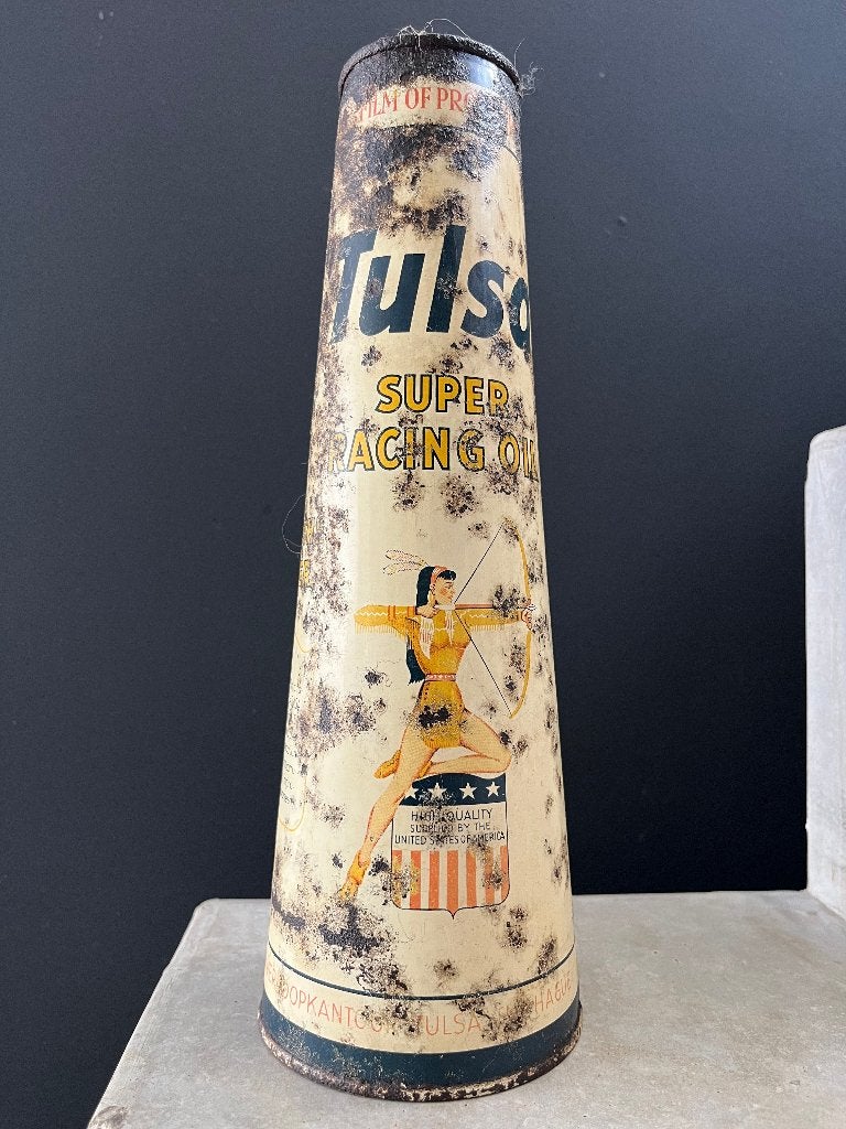 bidon huile conique TULSA, Enlèvement ou Envoi, Utilisé