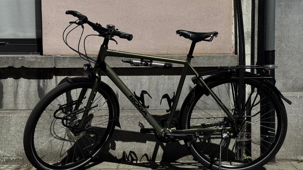 Koga Worldtraveller maat 57 - Prachtige staat - pine green, Ophalen, Zo goed als nieuw, Schijfrem