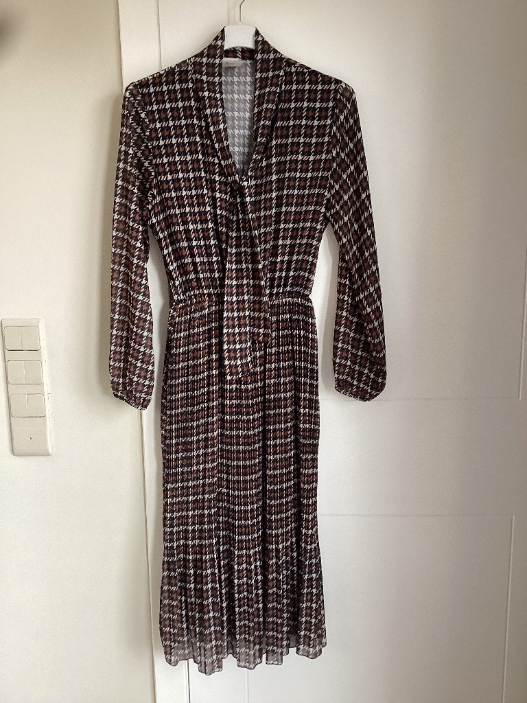 Robe Terra di Siena 42, Taille 42/44 (L), Comme neuf, Brun, Sous le genou
