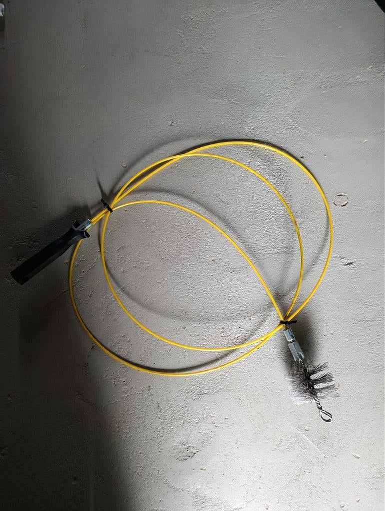 Brosse ramonage poêle pellet, Enlèvement
