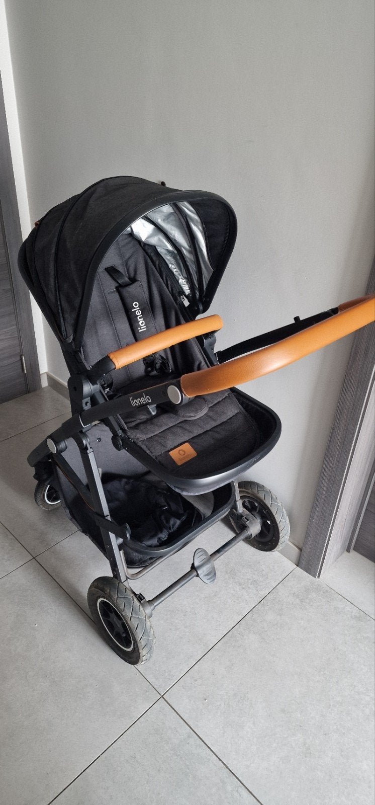 Lionelo 3 in 1 Kinderwagen + autobasis isofix, Enlèvement, Poussette
