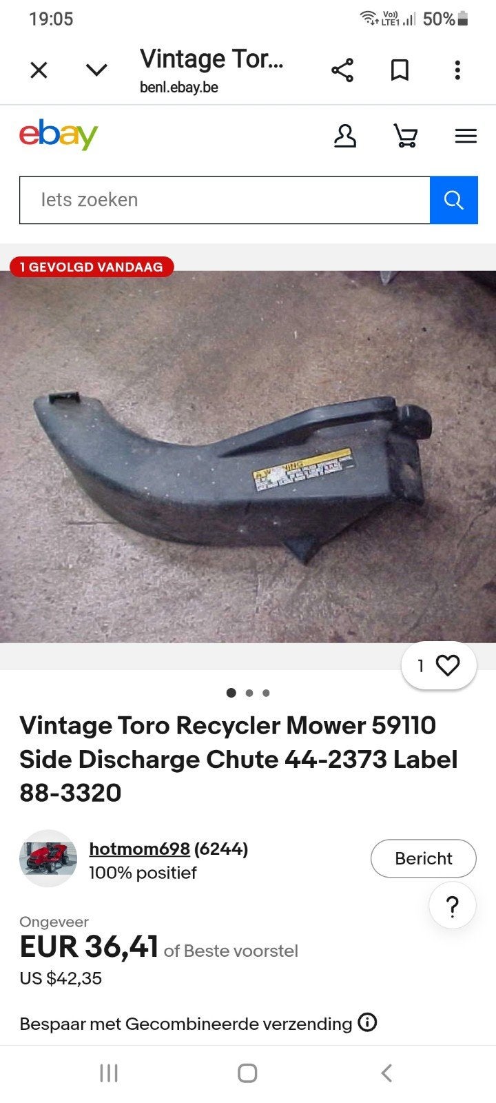 éjection latérale pour machine à gazon Toro, Enlèvement