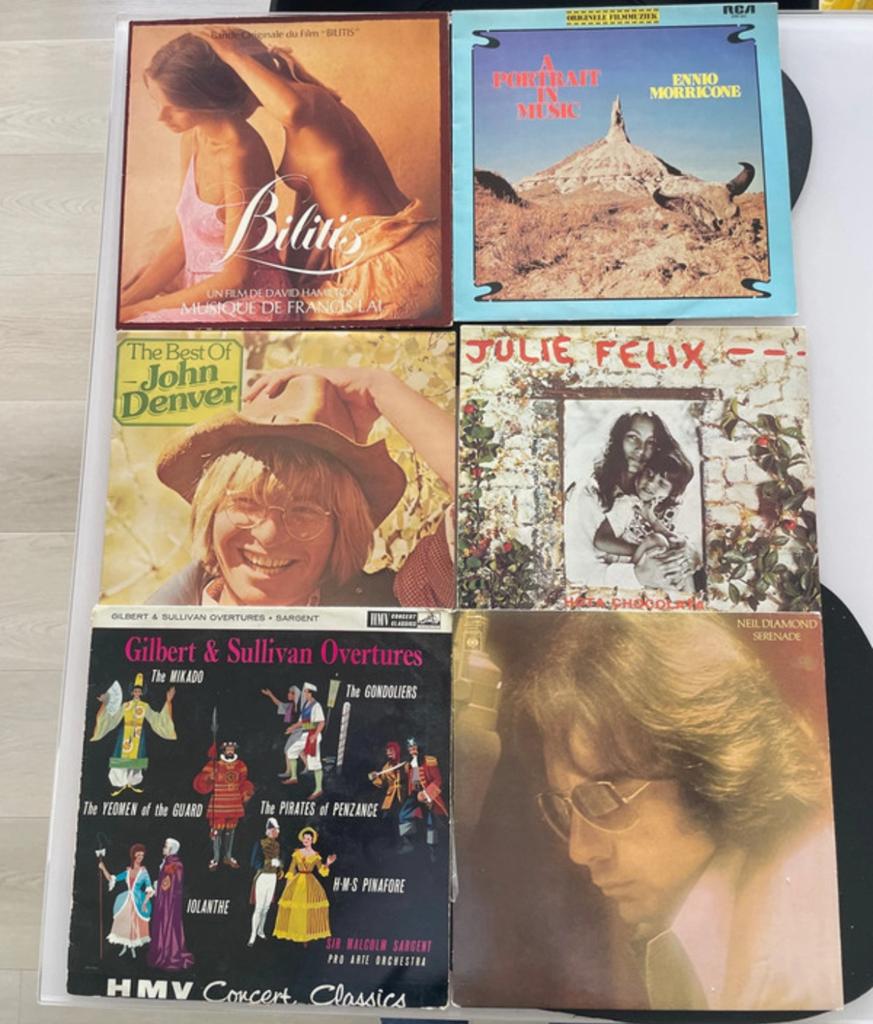 Vinyl LP’ a 2 € : Neil Diamond, J Denver, Morricone, Bilitis, Ophalen of Verzenden, Zo goed als nieuw