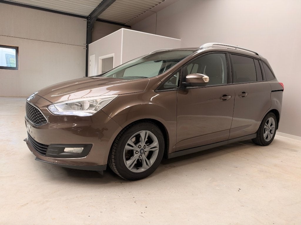 Ford Grand C Max 1.0 EcoBoost Led Navi CarPlay Pdc 116000km, Auto's, Voorwielaandrijving, Dealer onderhouden, 4 cilinders, Bedrijf
