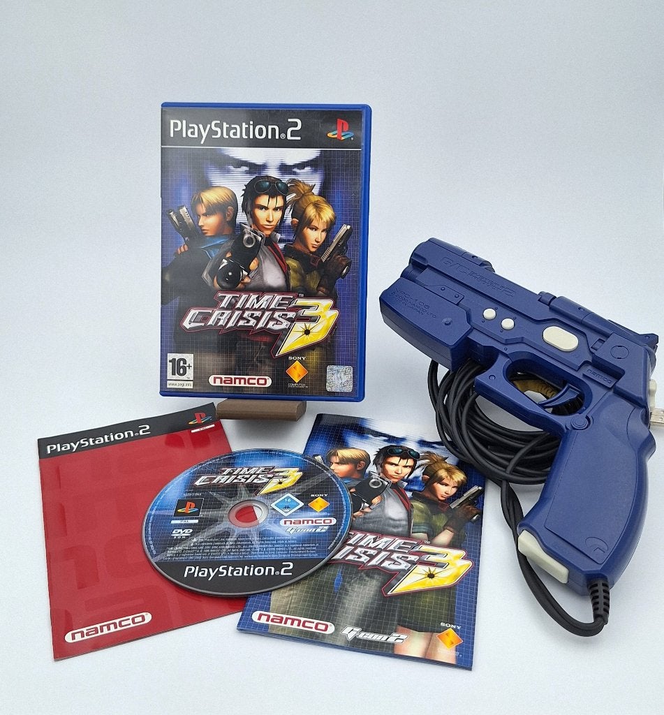 Time Crisis 3 Gun Bundle G-Con 2 PlayStation 2 Namco PAL CIB, Consoles de jeu & Jeux vidéo, Jeux | Sony PlayStation 2, Shooter