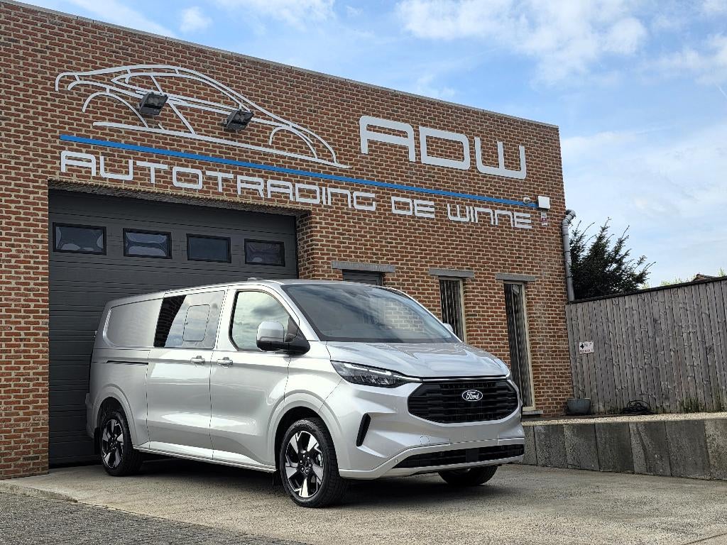 Ford Transit Custom Limited - 2025 NIEUW 0KM - DubCab 5Zits, Autos, Argent ou Gris, Achat, Euro 6, Entreprise