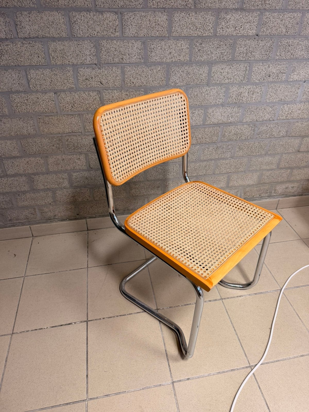 Chaise assisse rotin, Maison & Meubles, Enlèvement, Utilisé