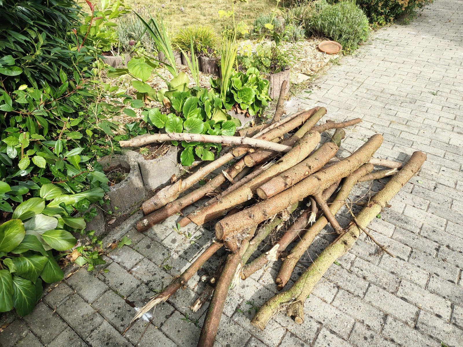 Stapeltjes hout, Tuin en Terras, Brandhout, Ophalen of Verzenden
