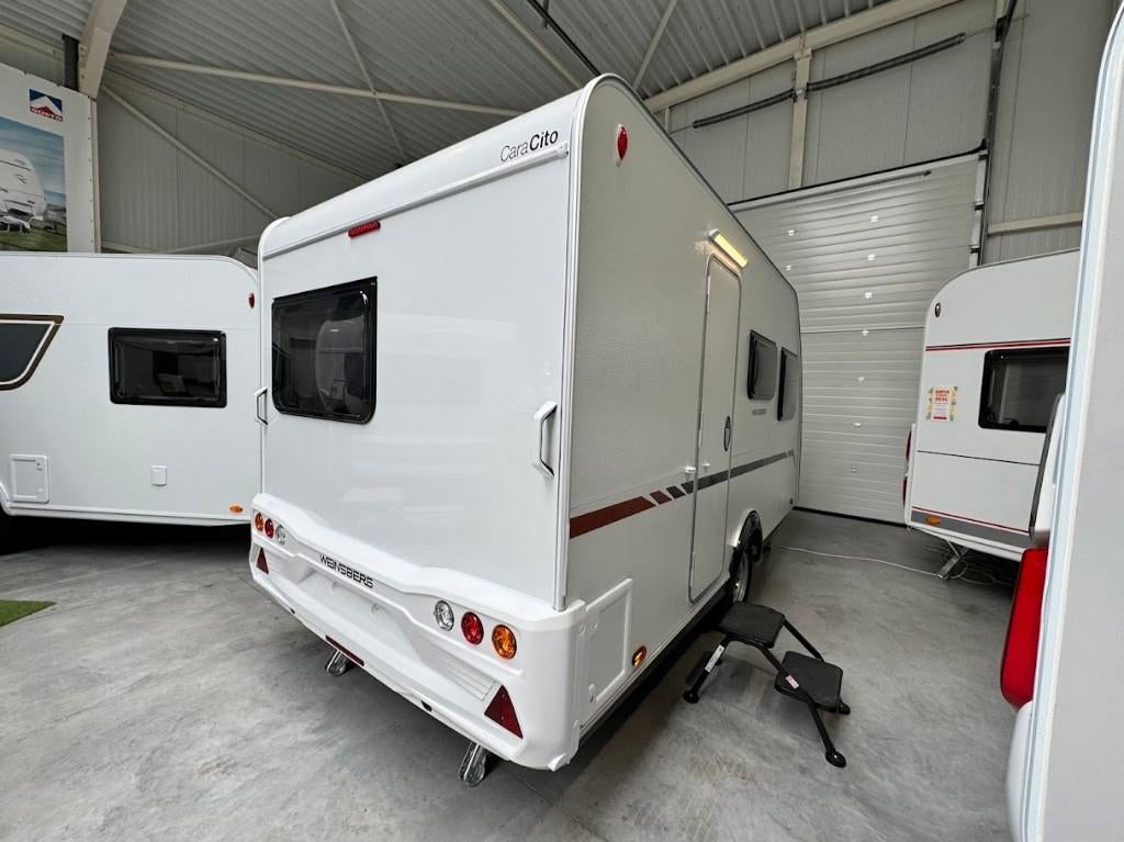Weinsberg Caracito 390 QD électrique, Entreprise, 5 à 6 mètres, Lit transversal, Réfrigérateur