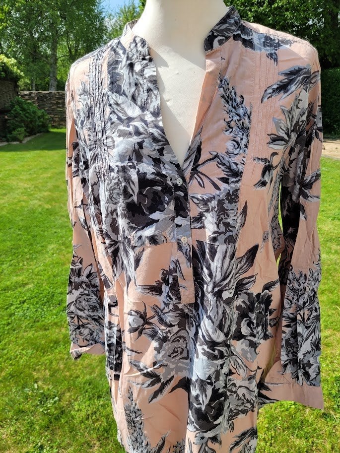 roze  tuniek bloes Zara, Maat 42/44 (L), Ophalen of Verzenden, Zo goed als nieuw, Roze