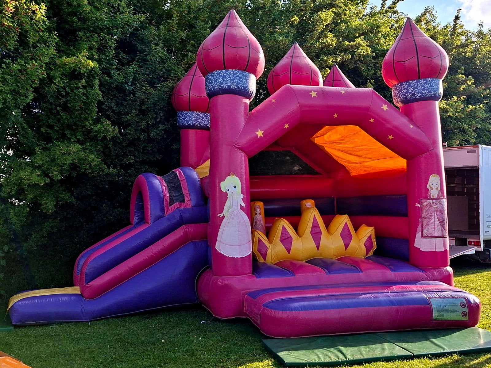 Springkasteel Prinses Te Huur, Hobby & Loisirs créatifs, Articles de fête | Location, Enlèvement ou Envoi