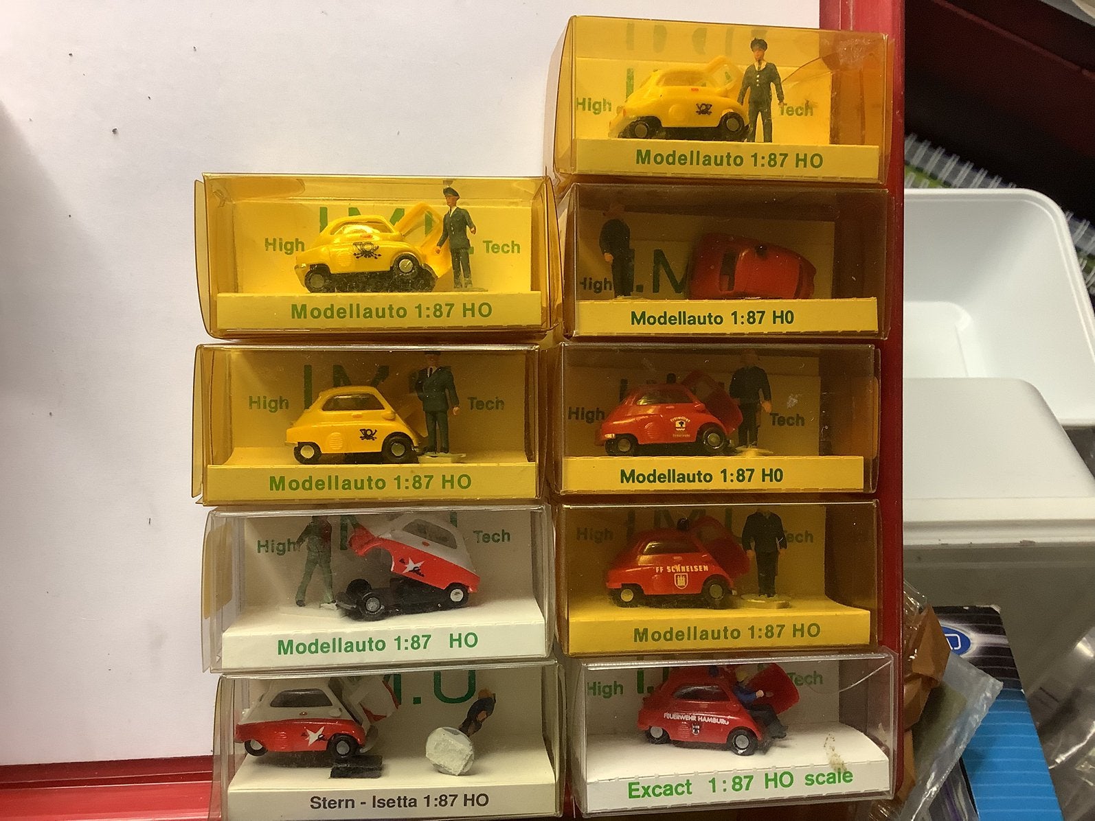 Bmw isetta 1:87 I.M.U., Ophalen of Verzenden, Zo goed als nieuw, Auto, Overige merken