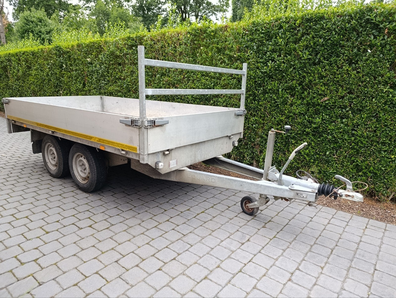 Geremde Eduard plateau aanhangwagen 2,7 ton, Auto diversen, Aanhangers en Bagagewagens, Ophalen, Gebruikt