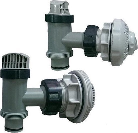 Intex in- en uitlaatset met afsluitkranen (Ø 38 mm) nieuw, Ophalen, Nieuw