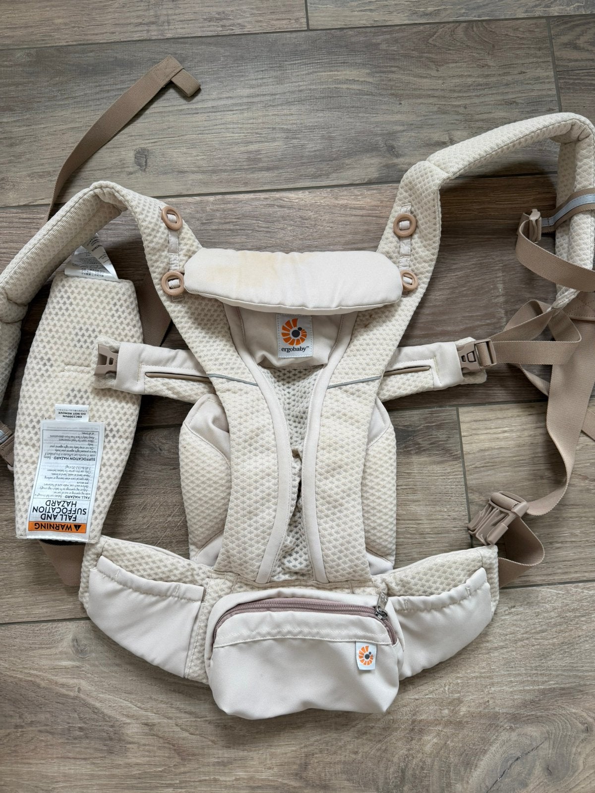 Ergobaby omni breeze natural beige (zo goed als nieuw), Ophalen, Zo goed als nieuw