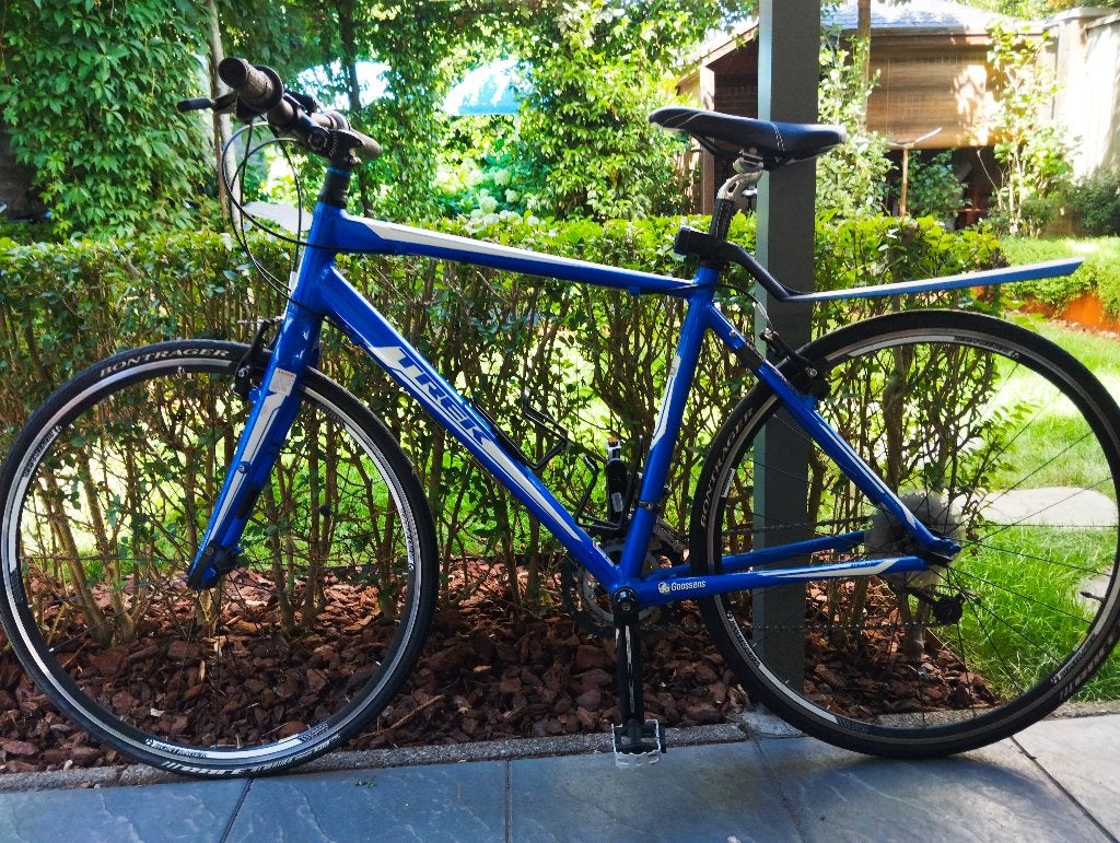 Trek FX 7.5 fitnessbike carbon voorvork., Fietsen en Brommers, Ophalen, Zo goed als nieuw