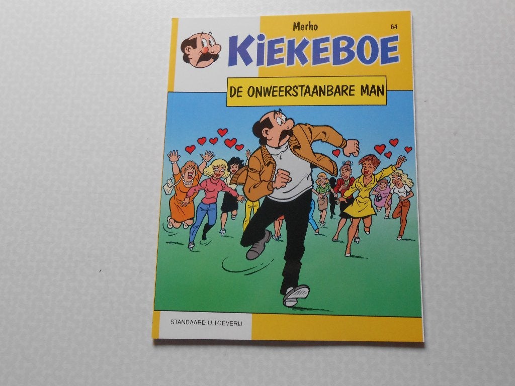 kiekeboe 64 De onweerstaanbare man 1995 1 ste druk., Boeken, Stripverhalen, Eén stripboek, Merho, Nieuw, Ophalen of Verzenden