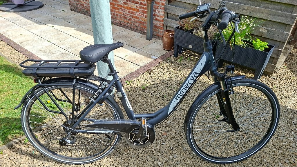 Elektrische fiets Minerva Voyager, Gebruikt, 47 tot 51 cm, 50 km per accu of meer, Ophalen