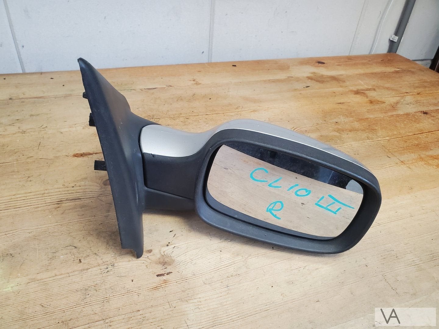 Renault Clio 3 2005 - 2009 spiegel rechts elektrisch ZILVER, Gebruikt, -, Renault, -