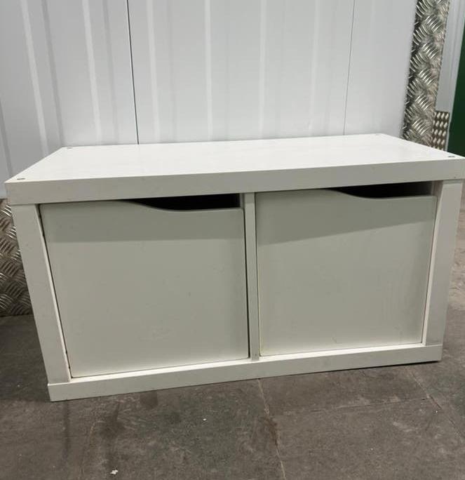 Ikea Kallax 2 compartiments avec 2 blocs portes (blanc), Enlèvement, Comme neuf