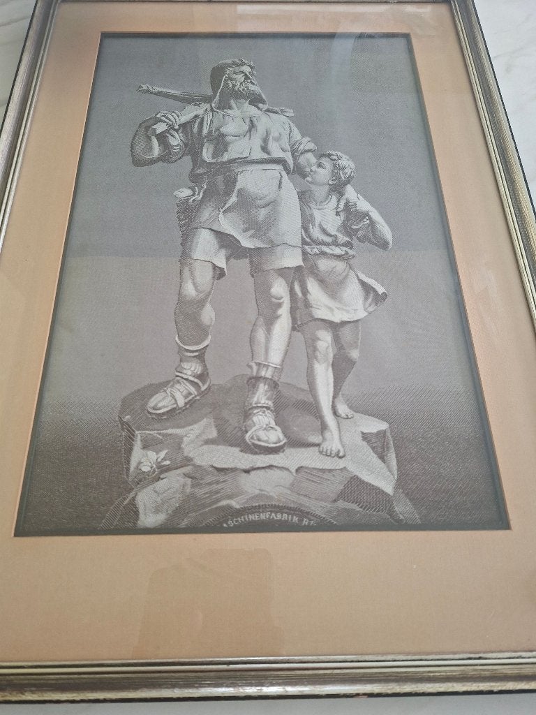 Fritz Kaeser., Antiek en Kunst, Kunst | Schilderijen | Klassiek, Ophalen, Achter glas, Portret of Personen