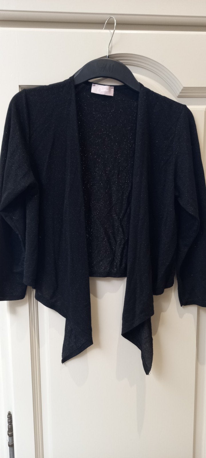 Topje zwart met lichte glitter maat 38/40, Kleding | Dames, Jasjes, Kostuums en Pakken, Ophalen, Maat 38/40 (M), Zwart