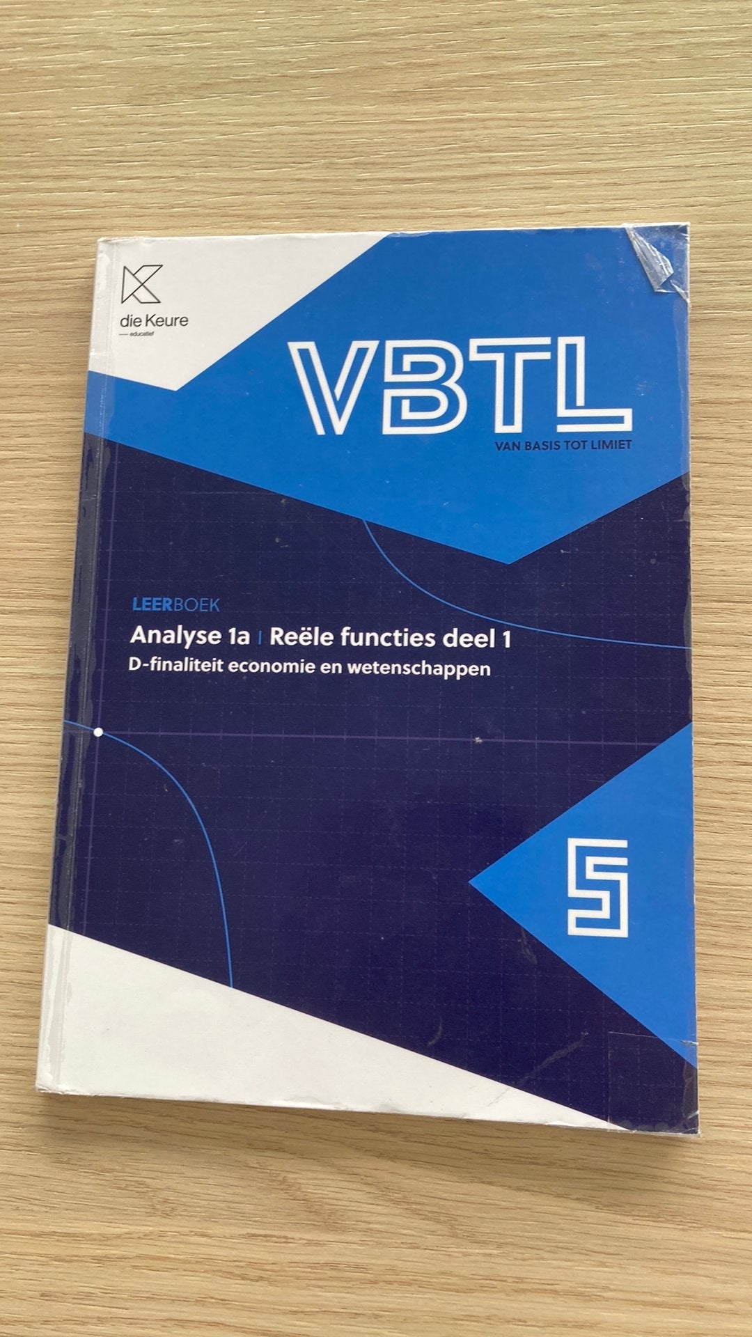VBTL 5 - leerboek Analyse 1a: reële functies (D-Economie en, Boeken, Ophalen of Verzenden, Gelezen, ASO, Wiskunde A