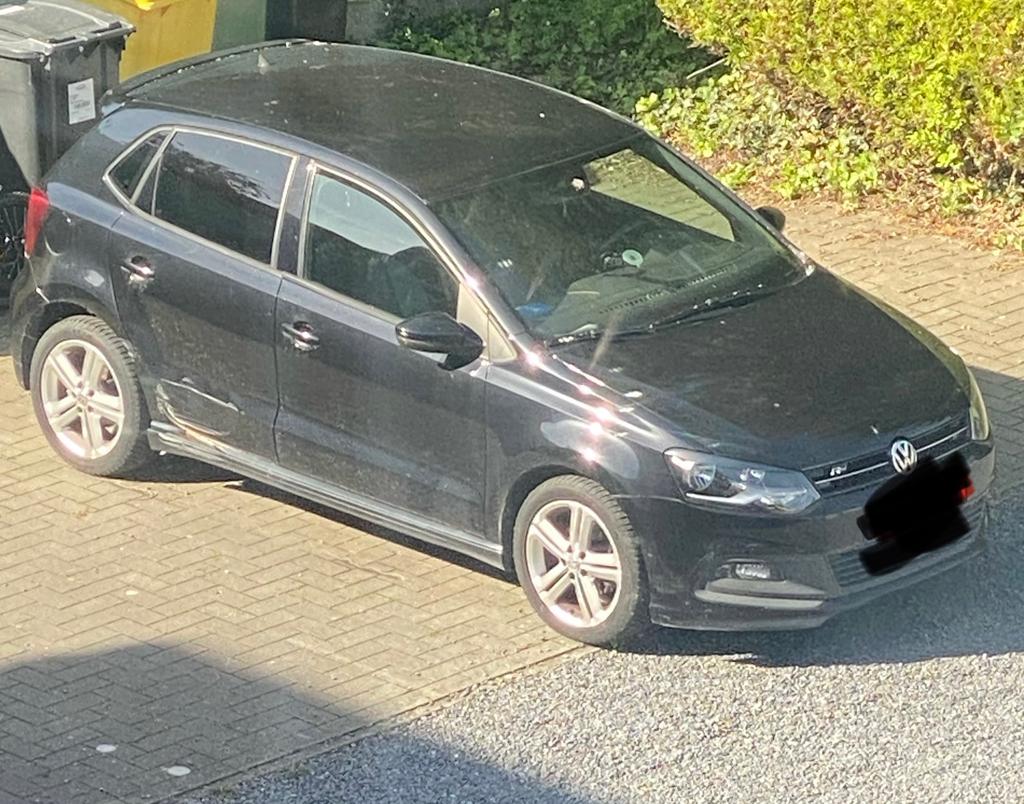 VW POLO 2013 EURO 5 VOOR onderdelen voor EXPORT, Ophalen, Volkswagen, Zwart, Overige carrosserie