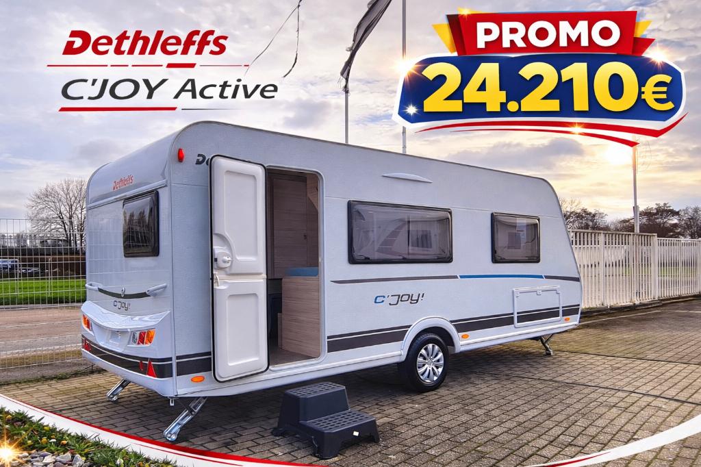 Dethleffs C'joy 480 FSH, Caravanes & Camping, Caravanes, Entreprise, jusqu'à 3, 750 - 1000 kg, Siège de train, Dethleffs, Grand lit