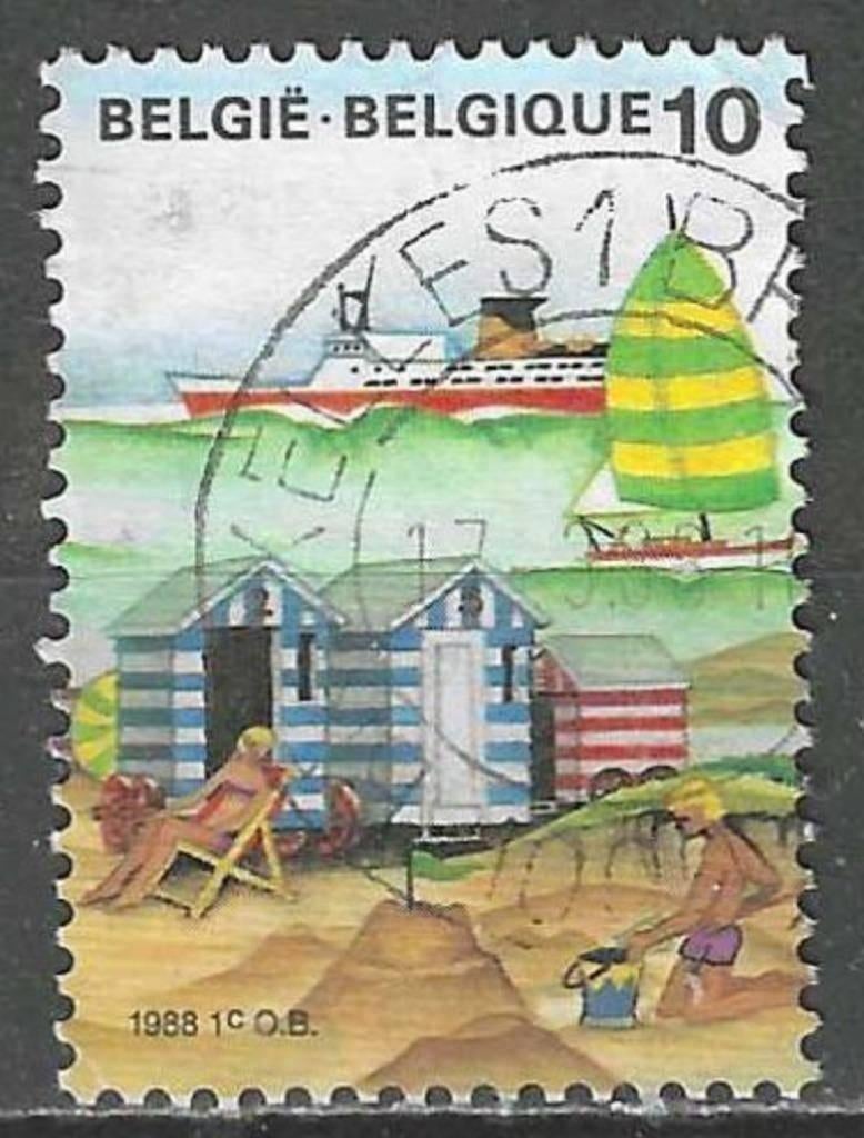 Belgique 1988 - Yvert/OBP 2275 - Départ en mer (ST), Envoi, Affranchi, Oblitéré