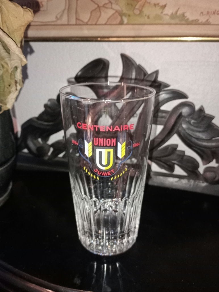 Brasserie bière verre Centenaire Union, Collections, Enlèvement ou Envoi, Comme neuf, Verre ou Verres, Autres marques