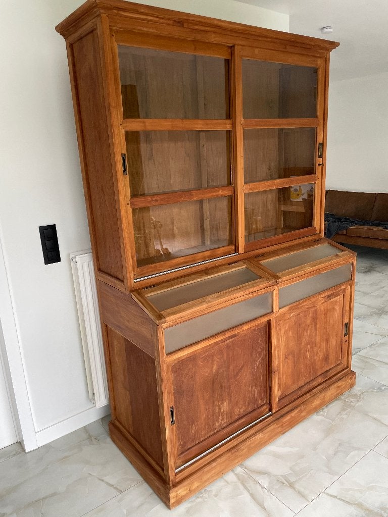 Teak vitrinekast, Enlèvement ou Envoi, Comme neuf, Teck