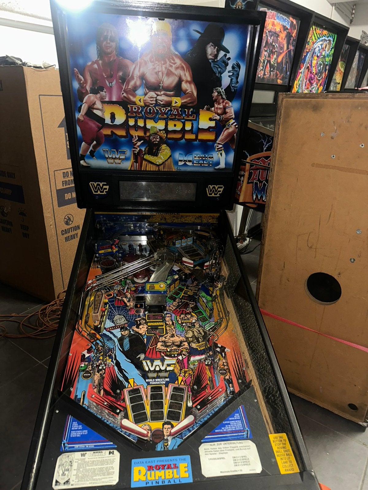 Royal Rumble, Collections, Flipper (jeu), Data East, Enlèvement, Imprimante matricielle