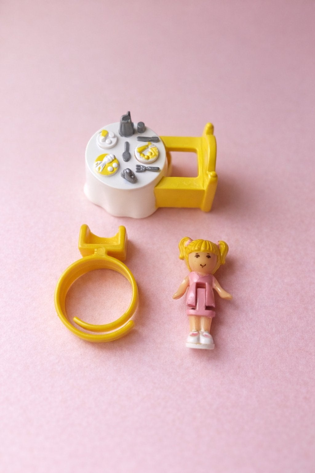 Vintage Polly Pocket Bluebird – Polly’s Dinner Party Ring, Ophalen of Verzenden, Zo goed als nieuw