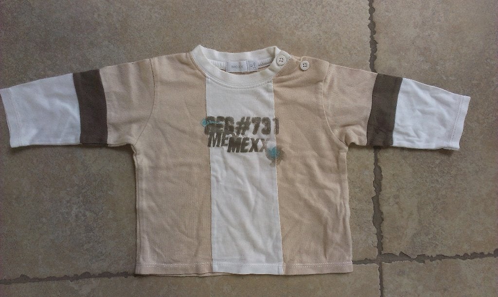 Merk Mexx : stoere longsleeve mt 62, Kinderen en Baby's, Babykleding | Maat 62, Gebruikt, MEXX., Ophalen of Verzenden, Jongetje