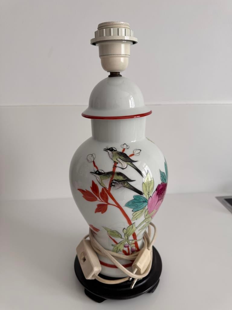 Porcelein de Limoges - vintage tafellamp, Enlèvement, Comme neuf