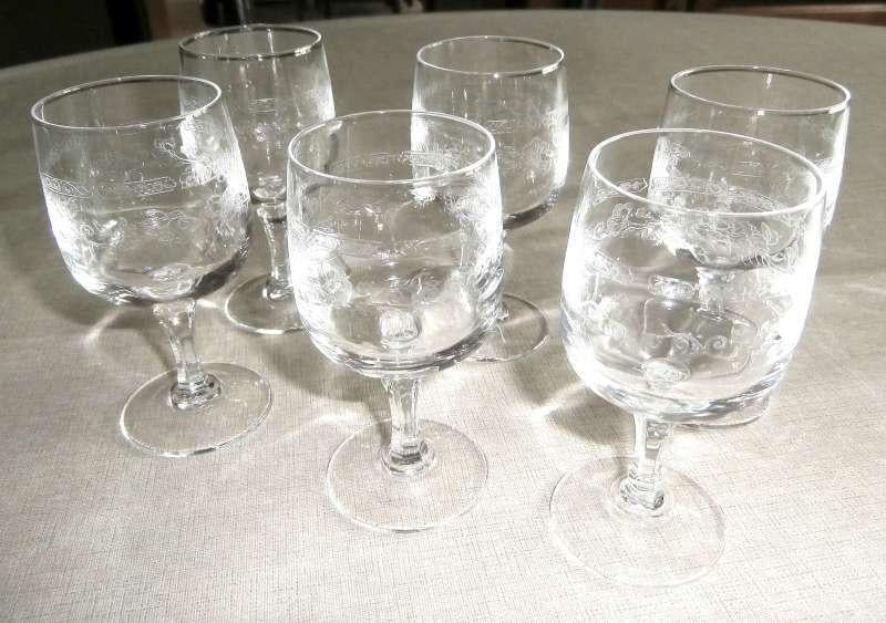 6 Likeurglaasjes, Ophalen, Zo goed als nieuw, Borrel- of Shotglas