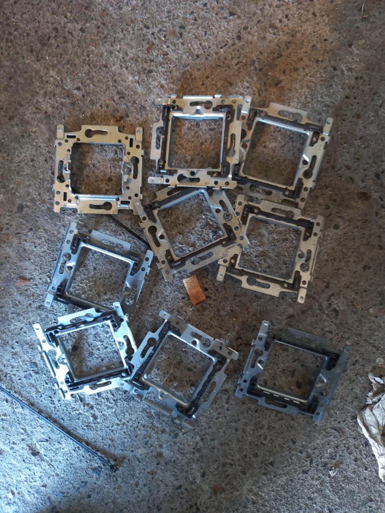 9 dubbele rj45 cat 6 inbouw 3 patch kabel 3 dubbele wissel, Doe-het-zelf en Bouw, Ophalen of Verzenden, Nieuw, Schakelaar