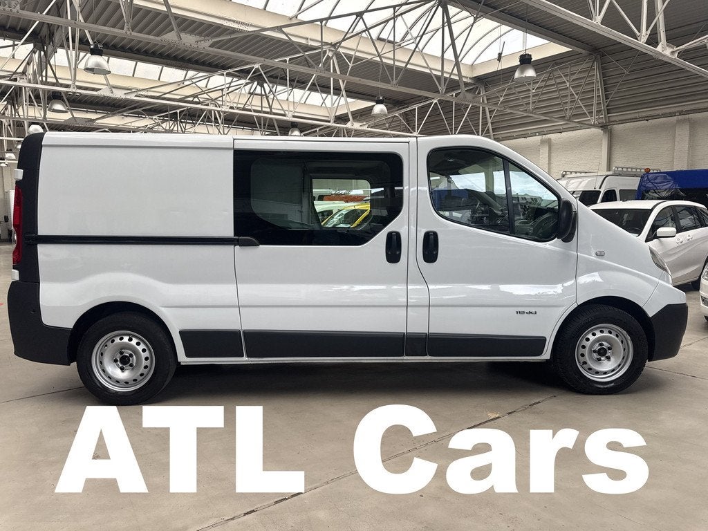 Renault Trafic 2.0 Diesel | Dubbele Cabine | Airco | Trekhaa, Auto's, Voorwielaandrijving, Stof, Gebruikt, Renault