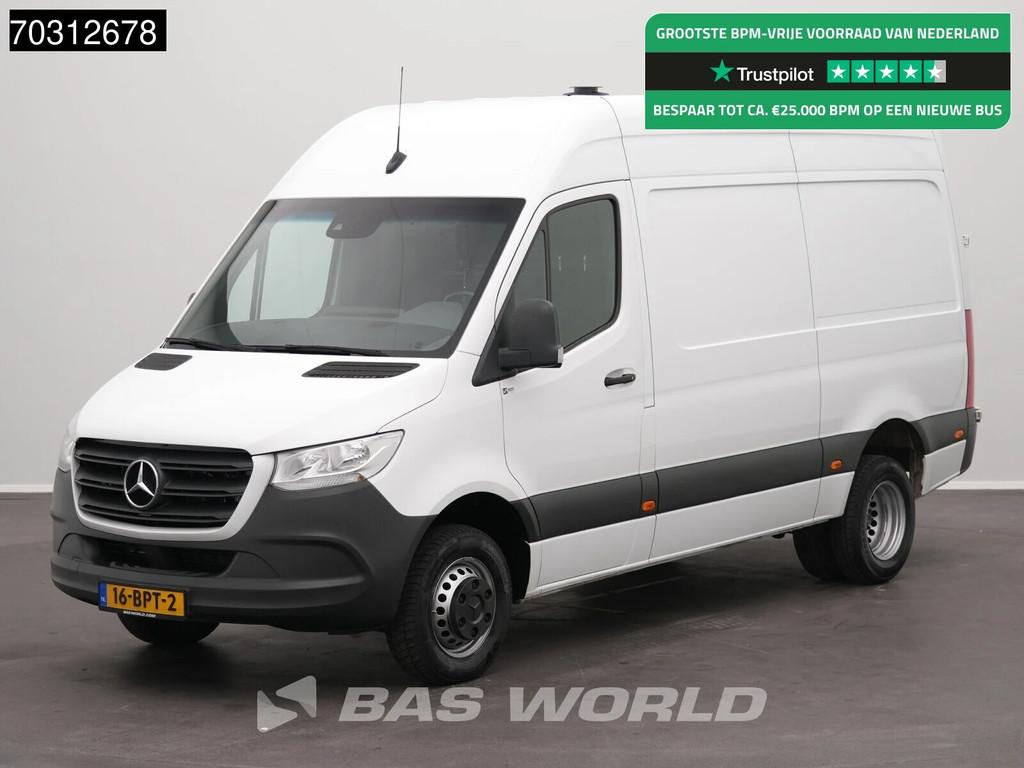 Mercedes Sprinter 516 CDI Dubbellucht Automaat L2H2 160PK Na, Auto's, Bestelwagens en Lichte vracht, Automaat, Stof, Gebruikt