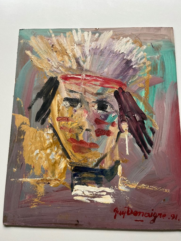 Schilderij Guy Denaigre, Enlèvement ou Envoi