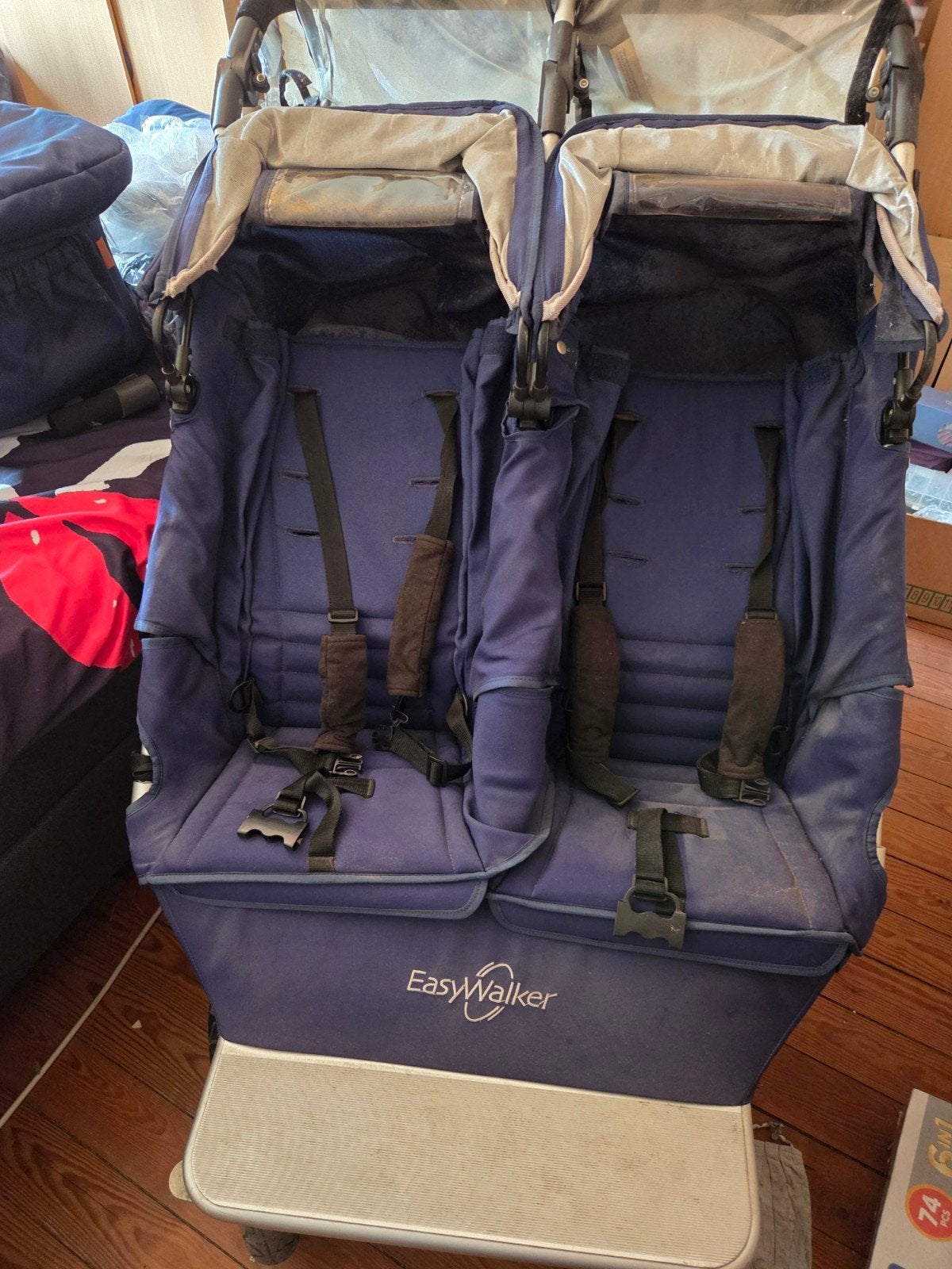 duo buggy easy walker, Kinderen en Baby's, Ophalen, Gebruikt, Kinderwagen of Buggy