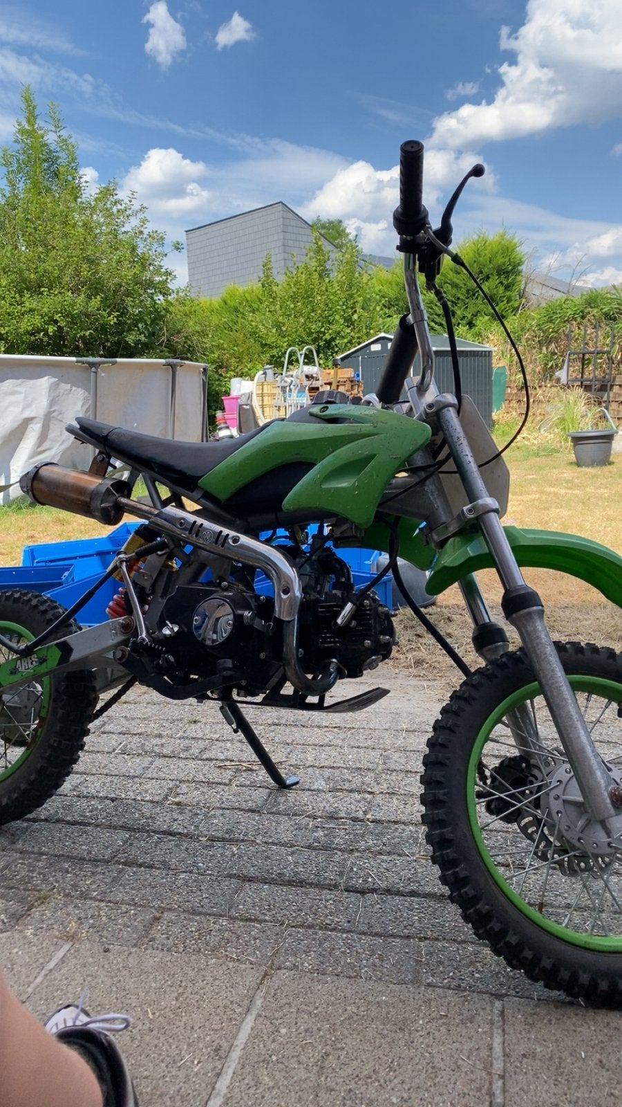 125cc pitbike, Fietsen en Brommers, Ophalen, 125 cc, Schijfrem, Pitbike