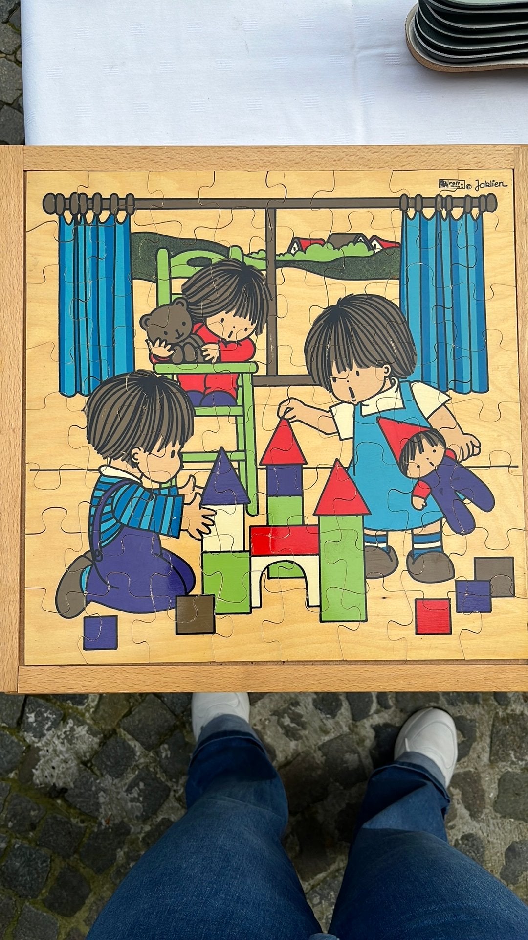 Vintage - puzzels - jaklien - rolf, Ophalen of Verzenden, Gebruikt