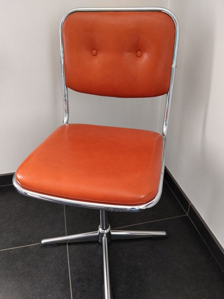 vintage retro oranje stoel, Enlèvement, Maison et Meubles