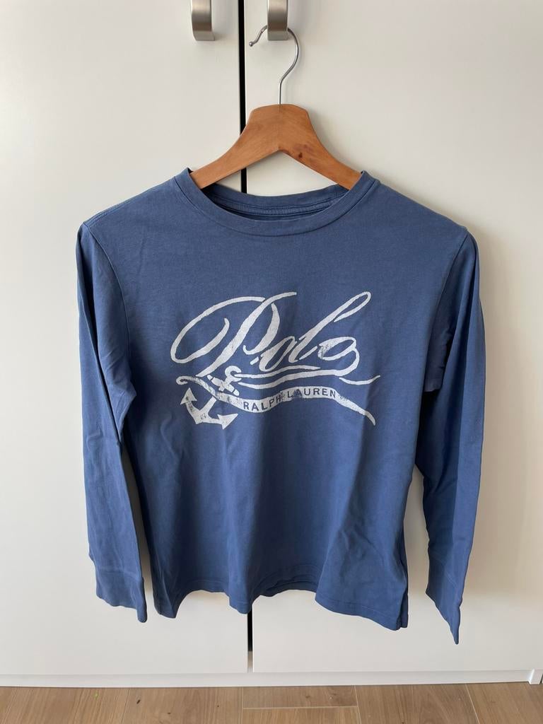 Polo Ralph Lauren longsleeve - m (10-12), Kinderen en Baby's, Ophalen, Gebruikt, Jongen, Shirt of Longsleeve