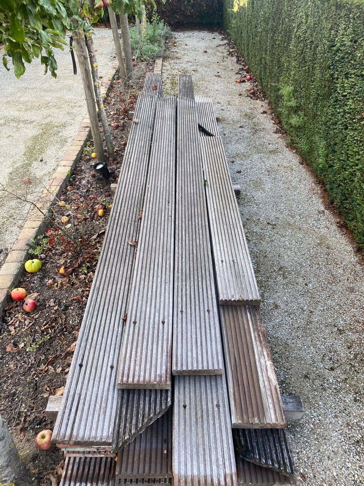 Bankirai, Tuin en Terras, Terrasdelen en Vlonders, Ophalen, Gebruikt, Hout