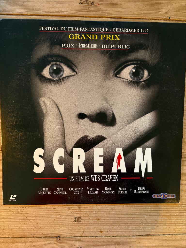 LaserDisc — Scream — PAL — Cinemascope-editie, Ophalen of Verzenden, Zo goed als nieuw, Film