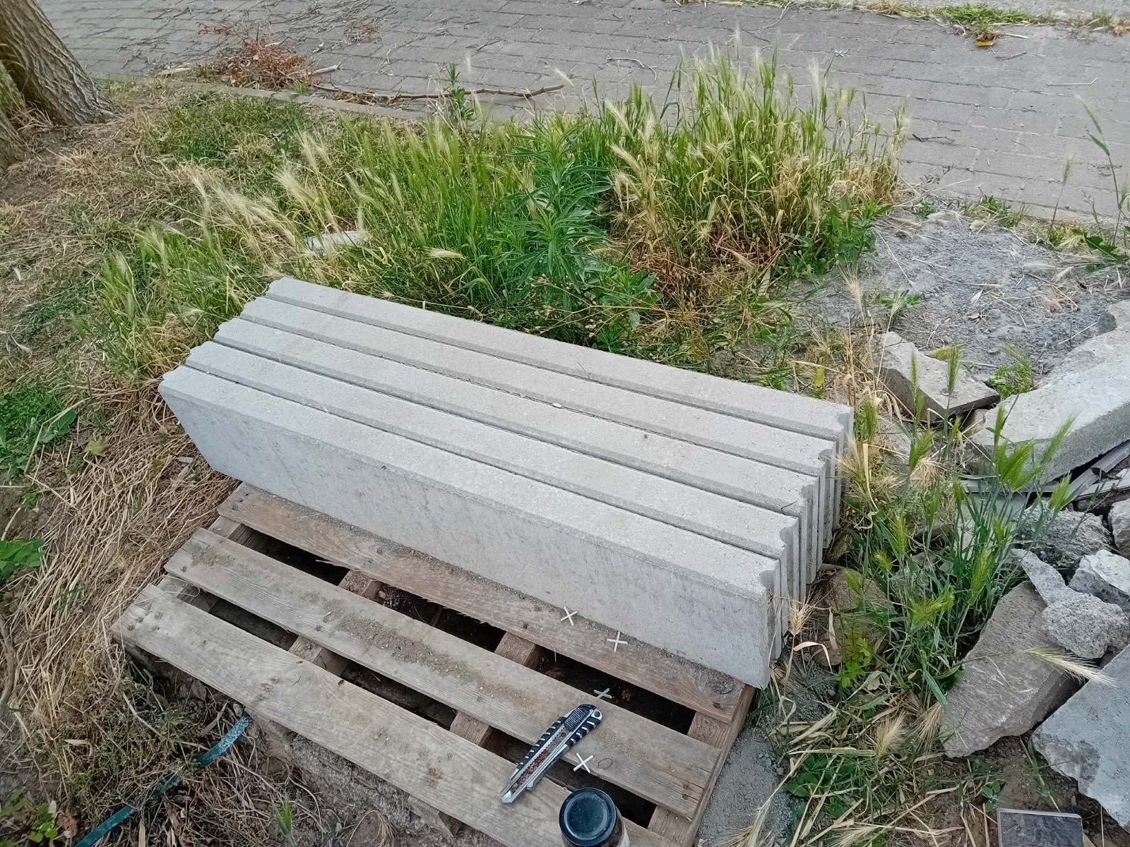 5 boordstenen, Tuin en Terras, Ophalen